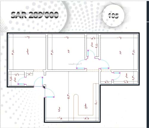 Apartment 658 SQM with 3 Bedrooms Mraykh, East Jeddah, Jeddah