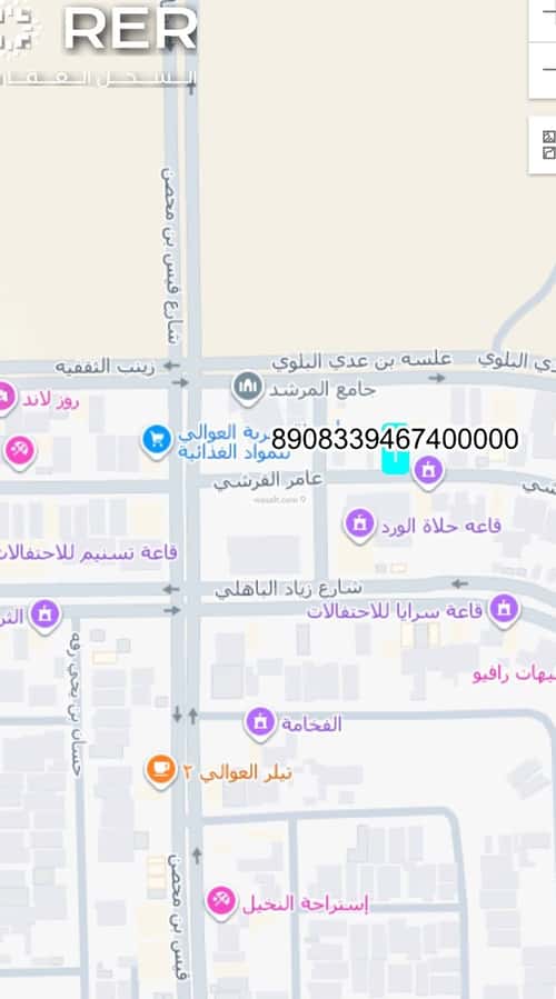 أرض 360 متر مربع جنوبية على شارع 25م العوالي، غرب الرياض، الرياض