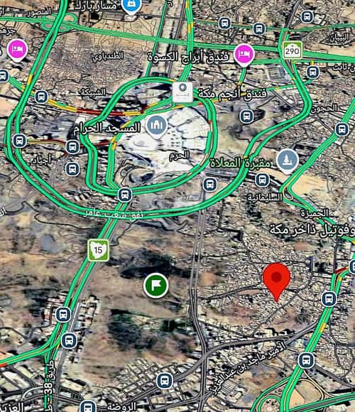 أرض 117 متر مربع واجهة جنوبية المعابده، مكة المكرمة