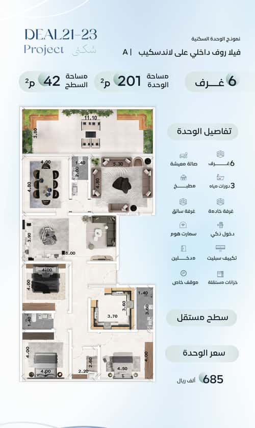 شقة 1588 متر مربع ب 6 غرف العزيزية، شمال جدة، جدة
