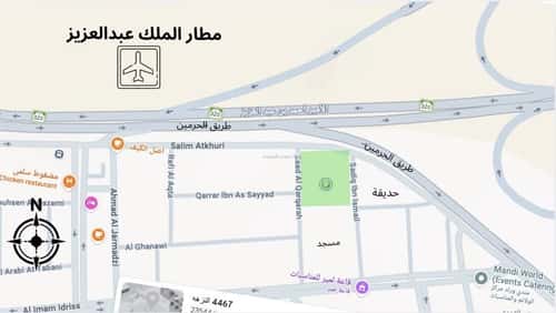Land 7128.43 SQM Facing 3 Al Marwah, North Jeddah, Jeddah