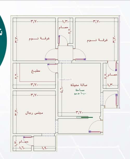 شقة 750 متر مربع ب 3 غرف النزهة، شمال جدة، جدة