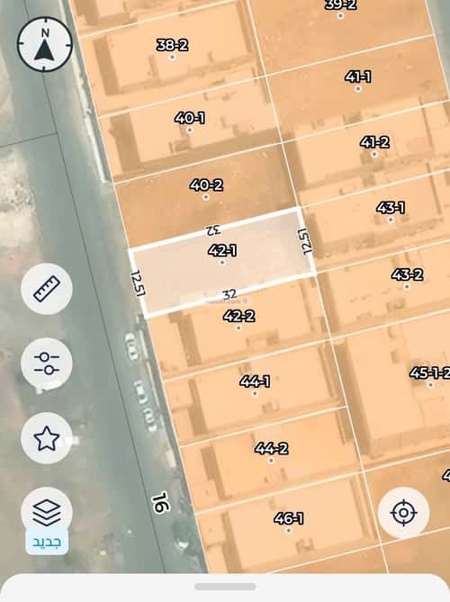 Land 400 SQM Facing West on 16m Width Street Al-Jisah, Madinah