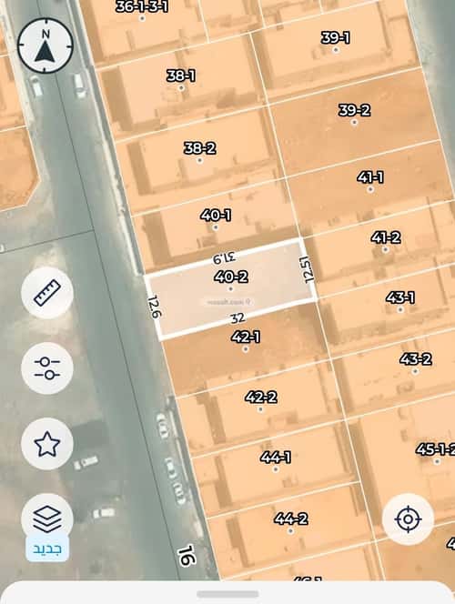 Land 400 SQM Facing West on 16m Width Street Al-Jisah, Madinah