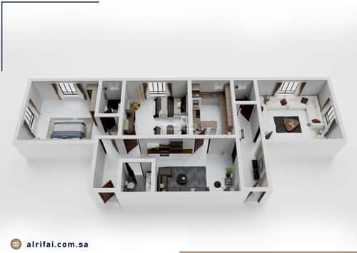 Apartment 100.3 SQM with 3 Bedrooms Al Naeem, North Jeddah, Jeddah