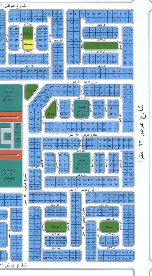 Land 220 SQM Facing West on 15m Width Street Al Yaqoot, North Jeddah, Jeddah