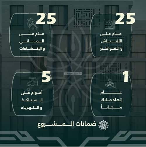 شقة 524.5 متر مربع ب 4 غرف الروضة، شمال جدة، جدة