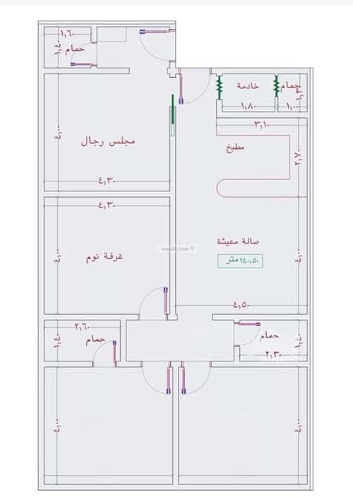 شقة 2939.93 متر مربع ب 4 غرف الجامعة، جنوب جدة، جدة