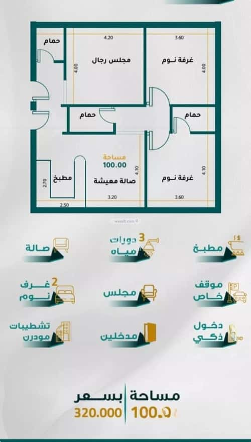 Apartment 2919.75 SQM with 3 Bedrooms Al Jamea|Ah, South Jeddah, Jeddah