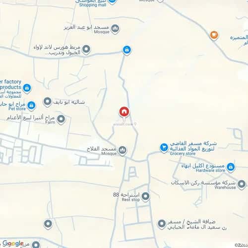 Villa 3433 SQM Facing East on 10m Width Street Al Yasmin, Khamis Mushait