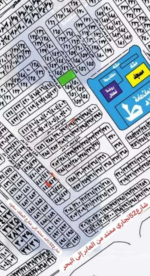 أرض 312.16 متر مربع شرقية على شارع 15م الزمرد، شمال جدة، جدة