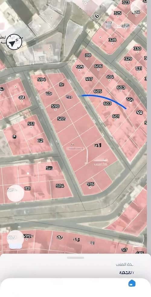 Land 464.65 SQM Facing North on 12m Width Street Alhamraa, Makkah Al Mukarramah