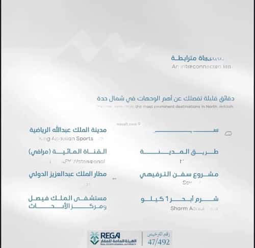 شقة 2483.5 متر مربع بغرفتين أبحر الجنوبية، شمال جدة، جدة