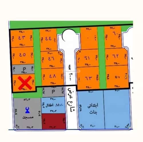 أرض 944.28 متر مربع جنوبية على شارع 15م الفردوس، شمال جدة، جدة