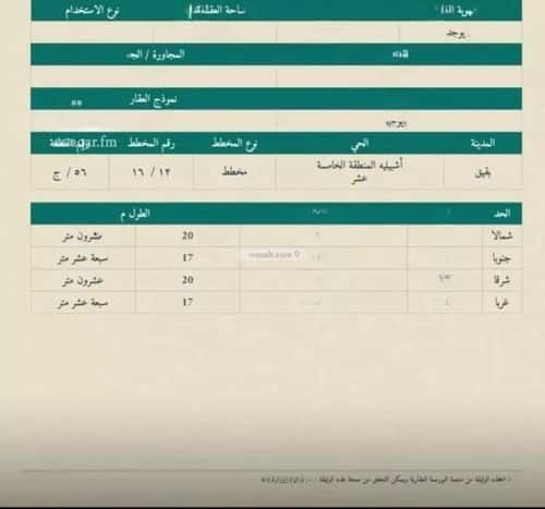 Land 395.5 SQM Facing South West on 20m Width Street Ashbiliyah - Baqiq, Abqaiq