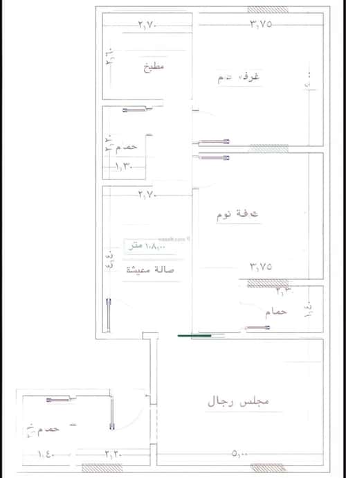 شقة 1260 متر مربع ب 3 غرف الجامعة، جنوب جدة، جدة