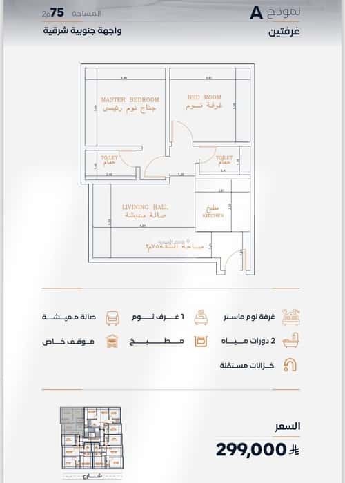 شقة بغرفتين الفيصلية، شمال جدة، جدة