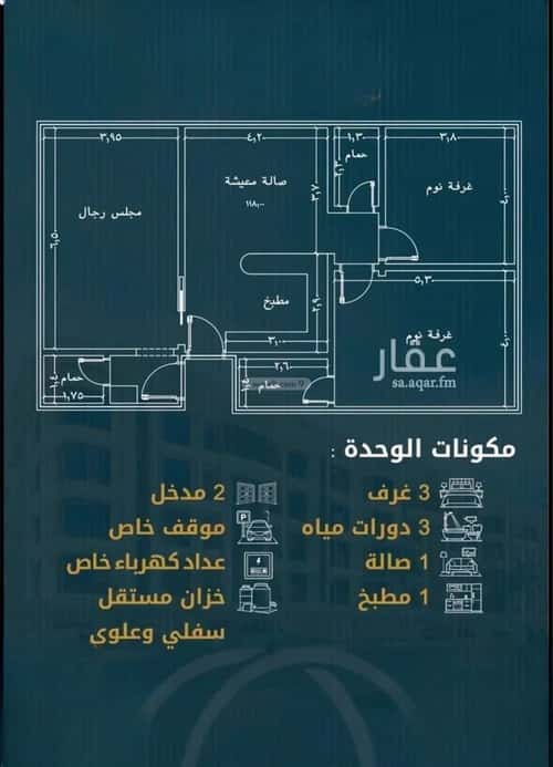 Apartment 1496.9 SQM with 3 Bedrooms Al Swaryee, North Jeddah, Jeddah