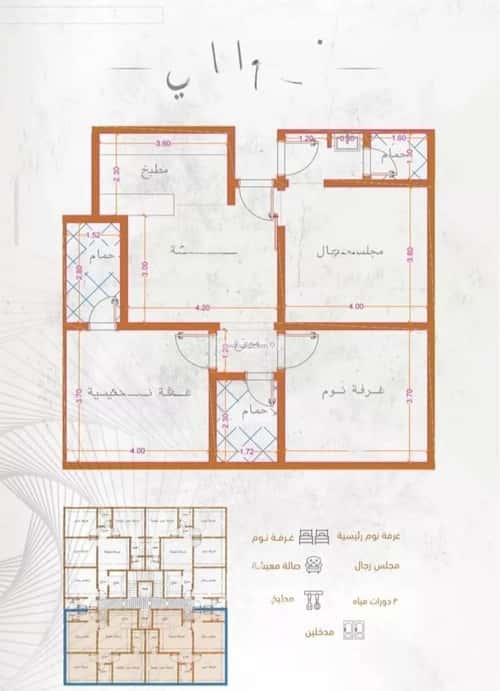 Apartment 575 SQM with 3 Bedrooms Al Safa, North Jeddah, Jeddah