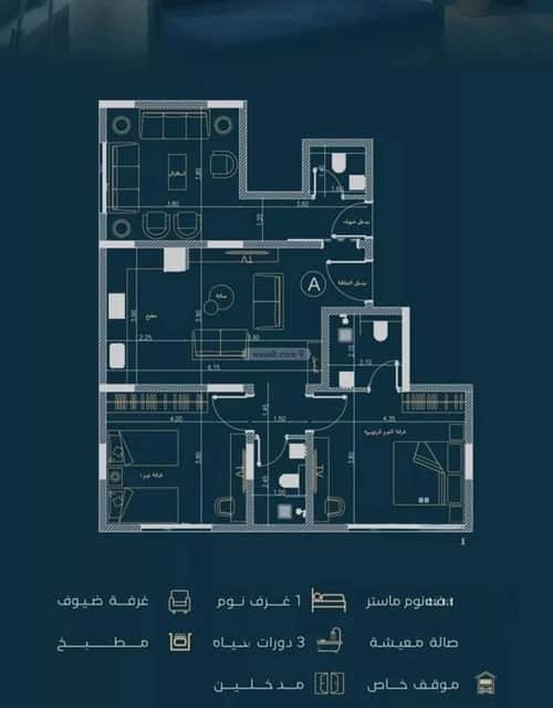 Apartment 625 SQM with 3 Bedrooms Al Faysaleyyah, North Jeddah, Jeddah