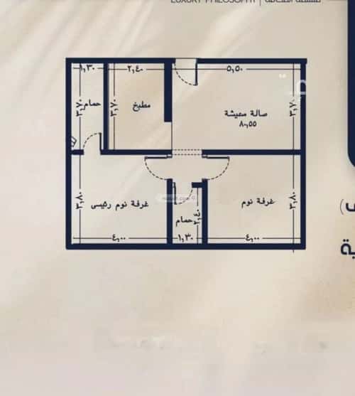 شقة 440 متر مربع بغرفتين الروضة، شمال جدة، جدة