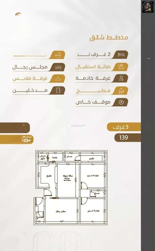 شقة 3150 متر مربع ب 3 غرف الورود، جنوب جدة، جدة