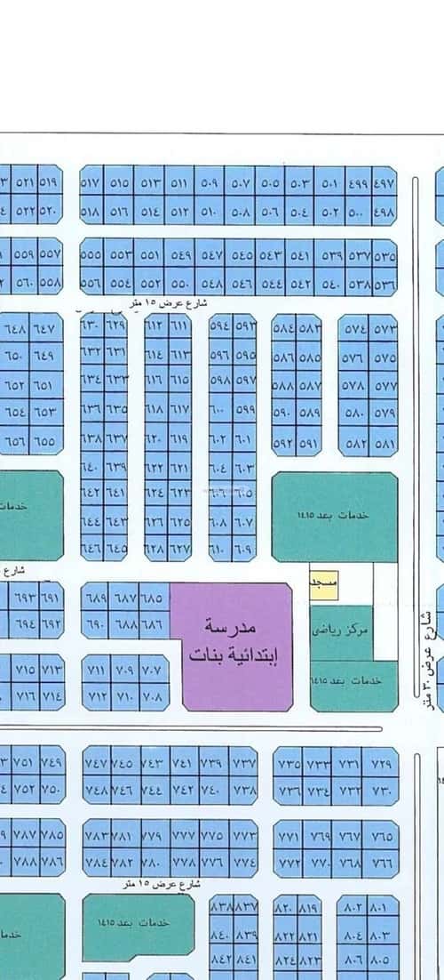 أرض 250 متر مربع شرقية على شارع 15م الياقوت، شمال جدة، جدة