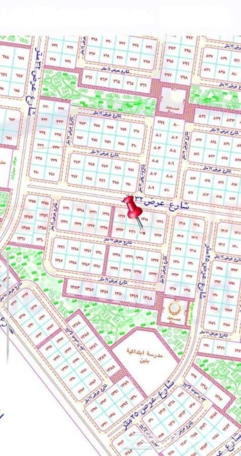 Land 418.5 SQM Facing North on 16m Width Street Al-Jazeera, North Jeddah, Jeddah