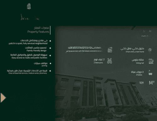 Apartment 109.81 SQM with 2 Bedrooms Ar-Rayan, East Riyadh, Riyadh