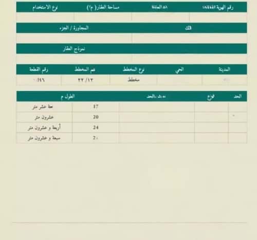 Land 531 SQM Facing East on 15m Width Street Salasil, Abqaiq