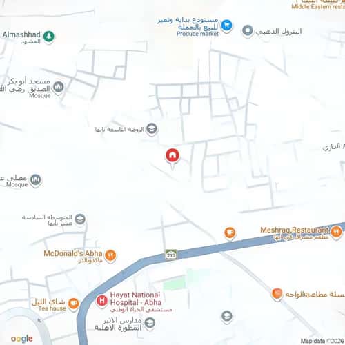 عمارة 500 متر مربع واجهة غربية القري، أبها