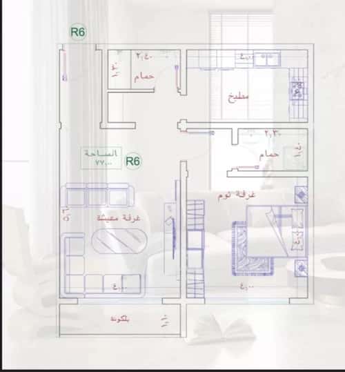 شقة 67.94 متر مربع بغرفة الفيحاء، جنوب جدة، جدة