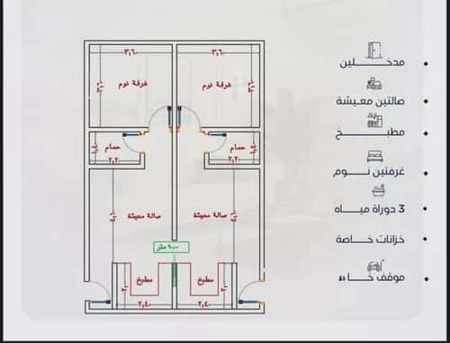 Apartment 63.13 SQM with 2 Bedrooms Al Yaqoot, North Jeddah, Jeddah