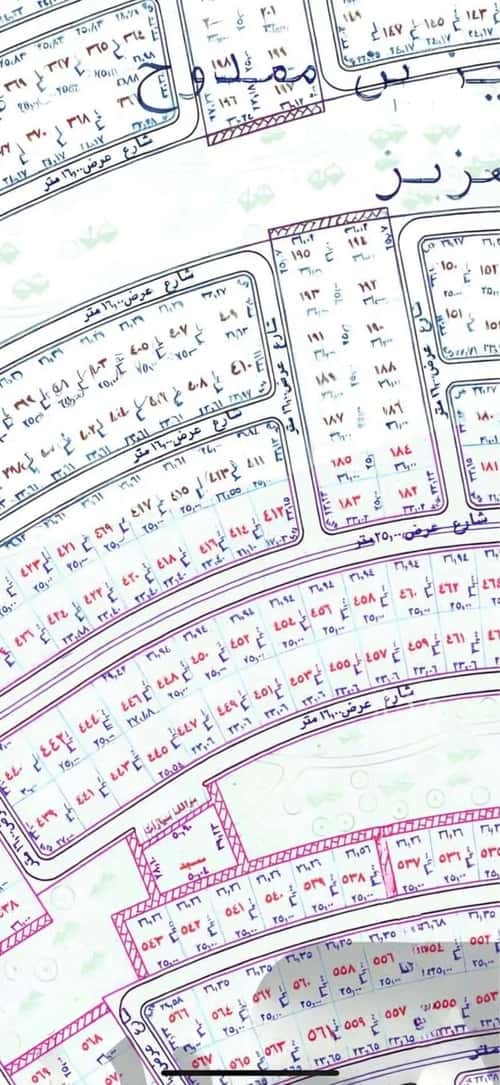 Land 377.6 SQM Facing South East on 25m Width Street Al-Najma, North Jeddah, Jeddah