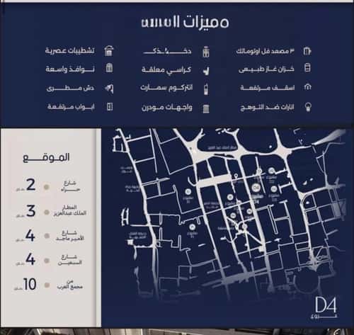 شقة 63.13 متر مربع بغرفتين المروة، شمال جدة، جدة