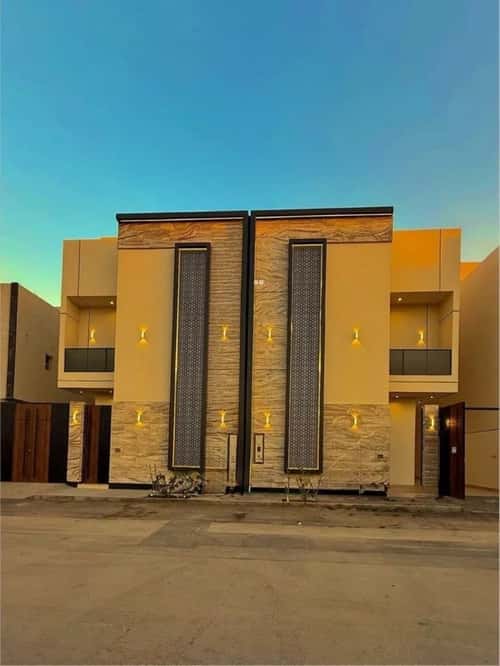 Villa 348.44 SQM Facing South on 25m Width Street Al-Mahdiyah, West Riyadh, Riyadh