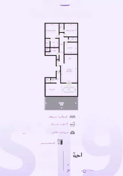 Apartment 825 SQM with 5 Bedrooms Al Zahrah, North Jeddah, Jeddah