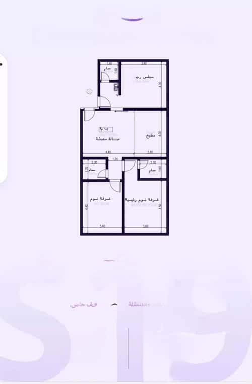 Apartment 825 SQM with 3 Bedrooms Al Zahrah, North Jeddah, Jeddah