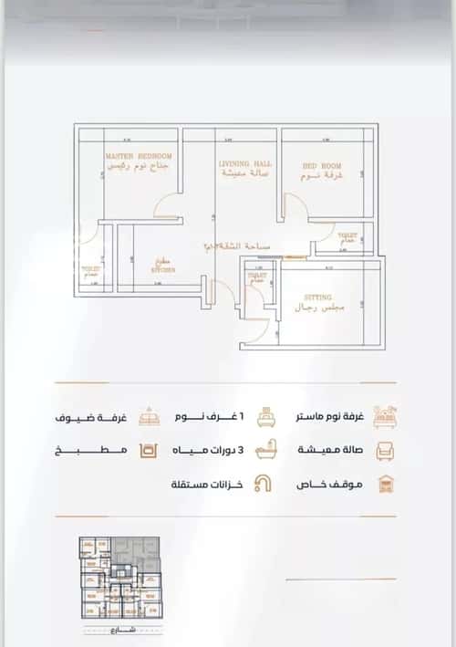 Apartment 625 SQM with 3 Bedrooms Al Faysaleyyah, North Jeddah, Jeddah