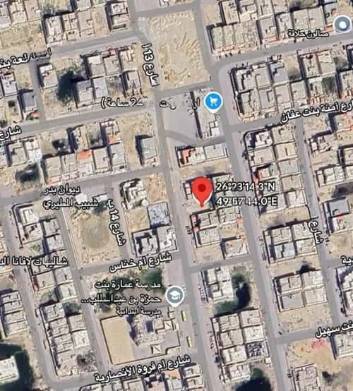 أرض 600 متر مربع غربية على شارع 24م الأمانة، الدمام