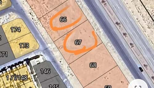 Land 1350 SQM Facing North East on 60m Width Street Al Dana, Al Ahsa