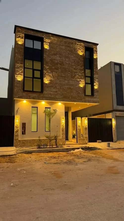 Villa 353.89 SQM Facing East on 20m Width Street Al-Mahdiyah, West Riyadh, Riyadh
