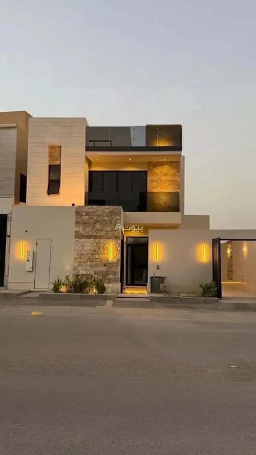 Villa 338.71 SQM Facing East on 20m Width Street Al-Mahdiyah, West Riyadh, Riyadh