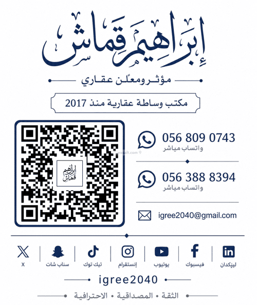 Land 550 SQM Facing North on 15m Width Street Al Akhbar, Alttayif