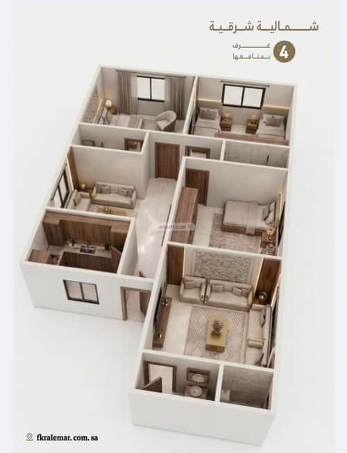 Apartment 112.5 SQM with 4 Bedrooms Al Naeem, North Jeddah, Jeddah
