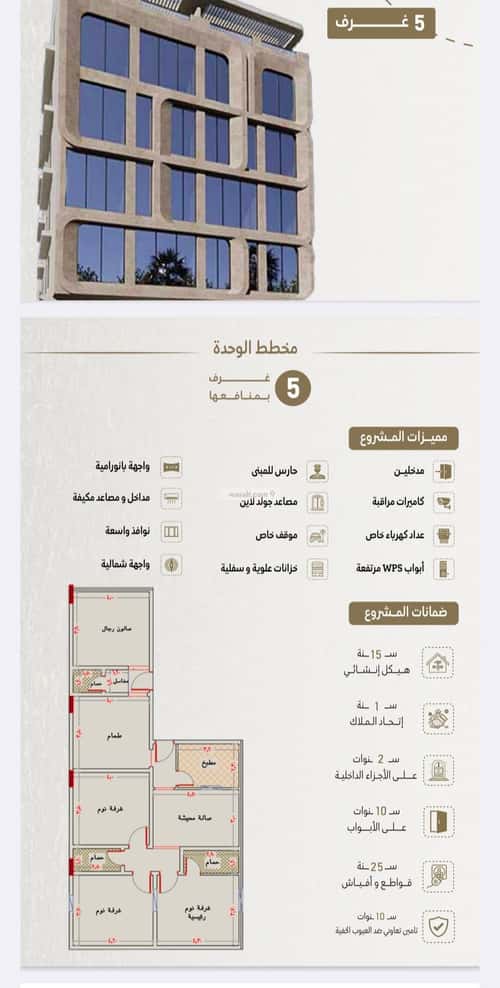 Apartment 129.72 SQM with 5 Bedrooms Al Naeem, North Jeddah, Jeddah