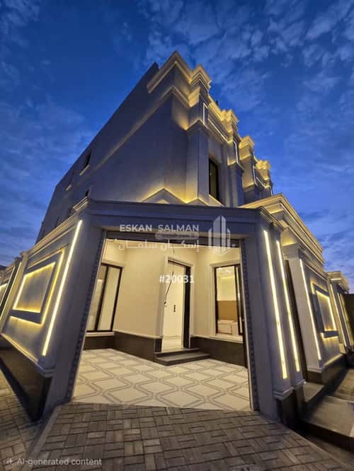Villa 235.5 SQM Facing South East on 20m Width Street Al-Maizaliyah, East Riyadh, Riyadh