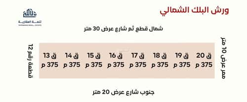 أرض 375 متر مربع جنوبية على شارع 20م السعادة، شرق الرياض، الرياض
