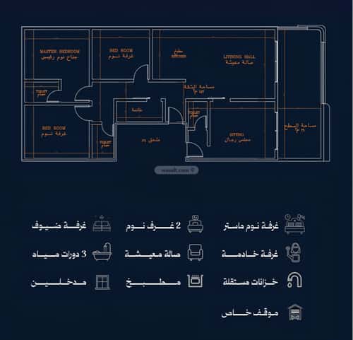 شقة 562.5 متر مربع ب 4 غرف الروضة، شمال جدة، جدة