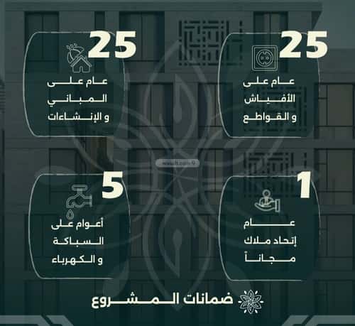 شقة 524.5 متر مربع ب 4 غرف الروضة، شمال جدة، جدة